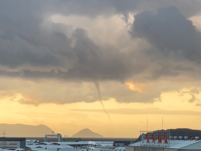 山口県でろうと雲が発生 大気の状態が不安定 竜巻などの突風に注意 ...