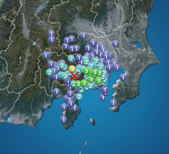 山梨 地震 今日 速報 過去の地震情報 (日付の新しい順)