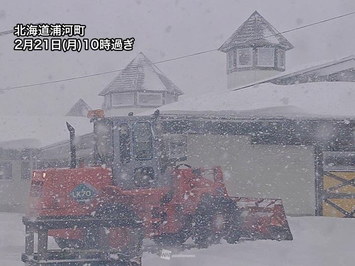 北海道、東北で猛吹雪続く 吹き溜まりによる積雪急増にも警戒を