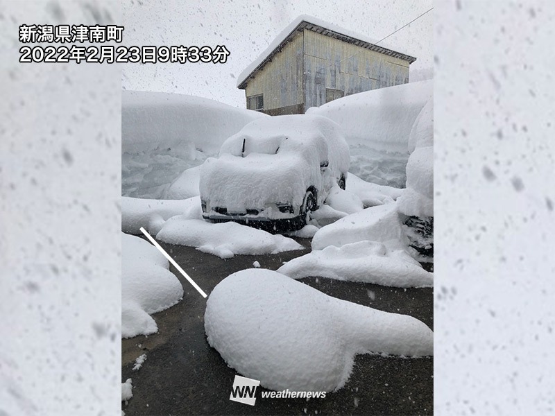 日本海側は終わりの見えない雪 新潟県・津南で積雪4m超 - ウェザーニュース