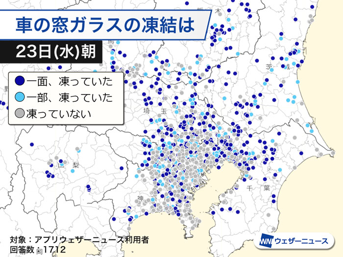 今朝は東京で0 5 まで冷え込む 昼は昨日より寒さ和らぐ ウェザーニュース