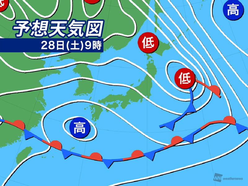 明日5月28日 土 の天気 東日本や西日本は夏を感じる暑さ 北海道と沖縄は強雨に注意 ウェザーニュース