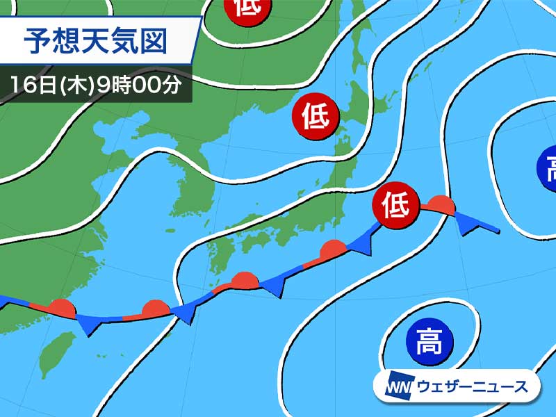 今日6月16日 木 の天気 関東など天気回復し蒸し暑い 北海道は雨の一日 ウェザーニュース