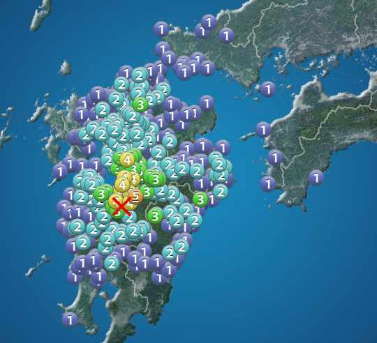 熊本県熊本地方で地震 最大震度5弱 津波の心配なし - ウェザーニュース