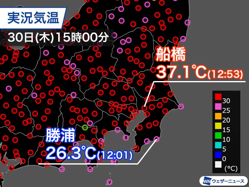 関東で一番の避暑地は 高原ではなく南の地域 ウェザーニュース