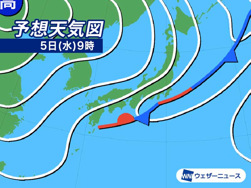 10年天気図: 明日の天気がひと目でわかる 天気図(1週間～11日間) ｜ お天気.com
