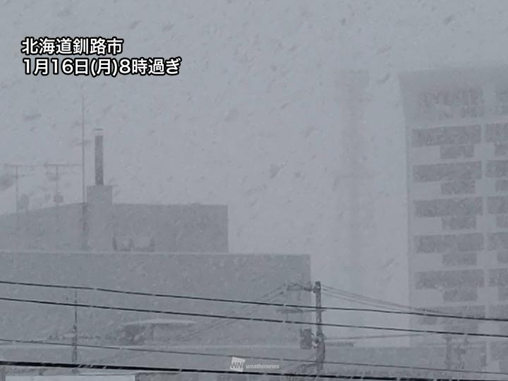 北海道の太平洋側で強い雪 釧路は今冬最大の積雪に - ウェザー 北海道の太平洋側で強い雪 釧路は今冬最大の積雪に - ウェザー