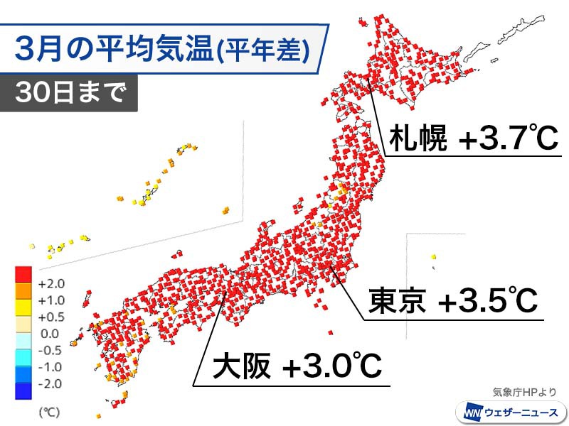 気象庁：2020年はさらなる気温記録を更新する見込み