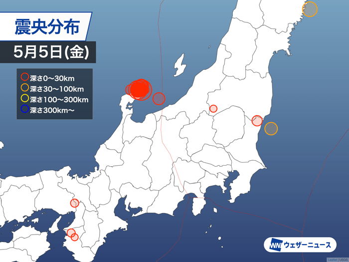 能登地震まとめ 24時までに43回の震度1以上の地震を観測 ウェザーニュース 