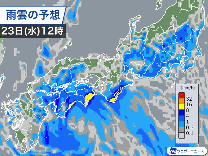 西日本太平洋側で激しい雷雨のおそれ 道路冠水に注意 - ウェザーニュース