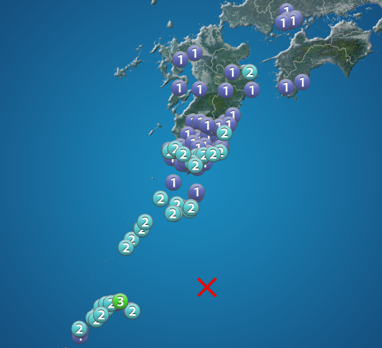 鹿児島 奄美大島北東沖でM6.0の地震 最大震度3 津波被害の心配なし