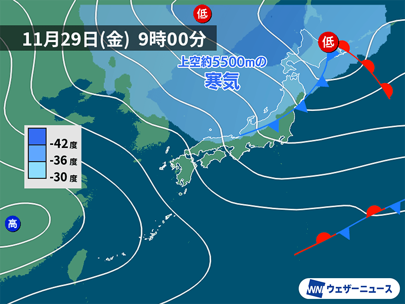 大気不安定で雷雨等に注意 北陸や東北では雨量かさむ 北海道は雪に