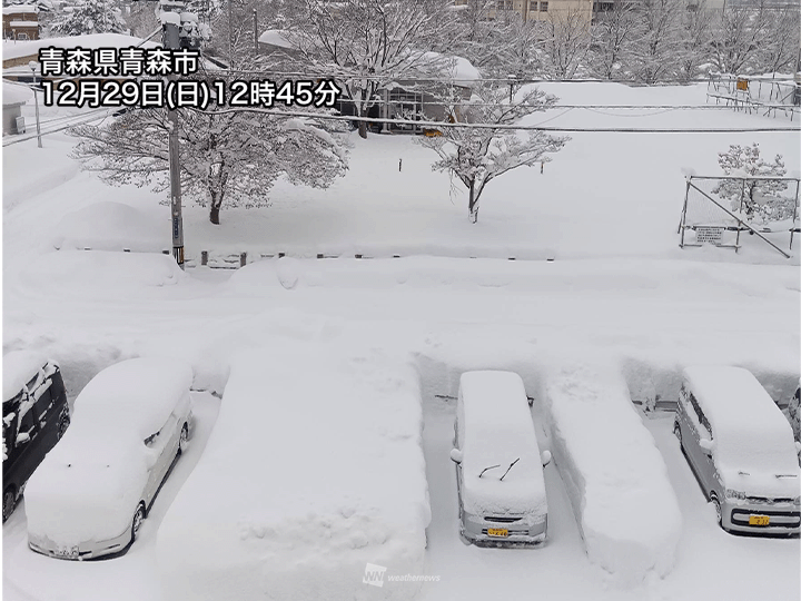 札幌市内で天気急変し吹雪に 青森・酸ケ湯は12月の積雪記録更新