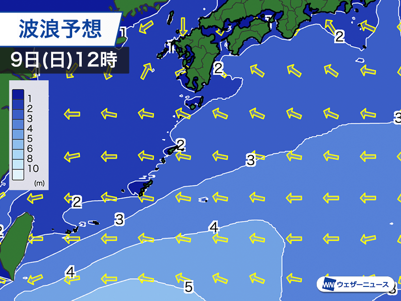 明日11月9日(日)の天気予報 雨の日曜日 本降りの雨や横殴りの雨に注意