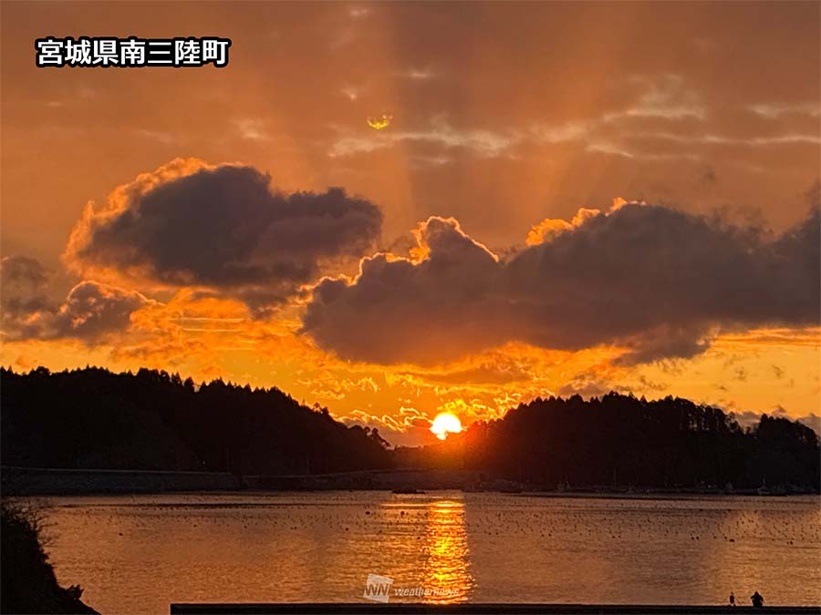 写真＞2026年の初日の出 晴れた太平洋側も水平線に雲が多め