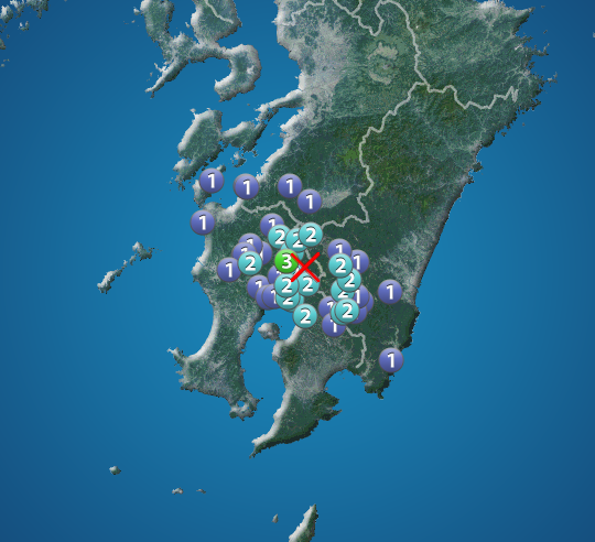 鹿児島県薩摩地方でM4.0の地震 最大震度3 津波の心配なし