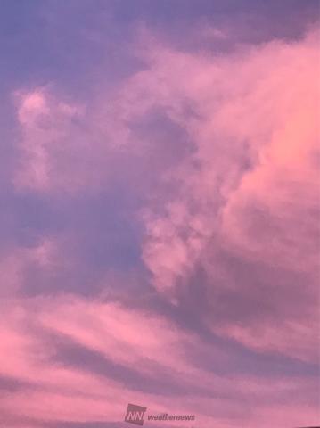 鮮やかな夕焼け 注目の空の写真 ウェザーニュース