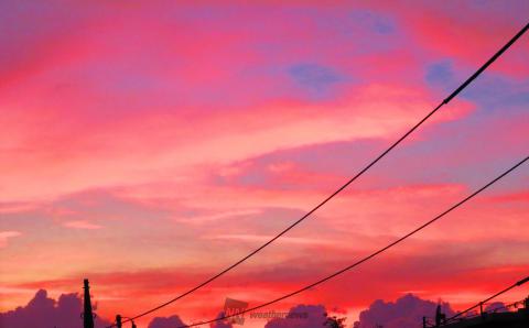 鮮やかな夕焼け 注目の空の写真 ウェザーニュース