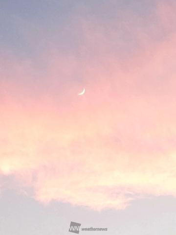 ピンクな夕焼け空 注目の空の写真 ウェザーニュース