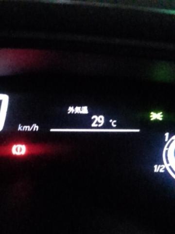 車の外気温計の温度...