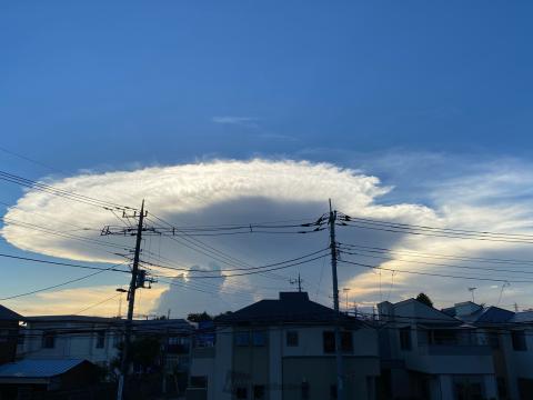 関東南部に かなとこ雲 注目の空の写真 ウェザーニュース
