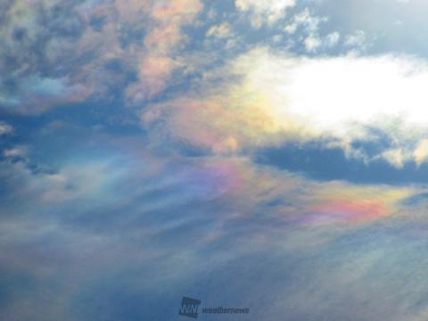 虹色の雲 注目の空の写真 ウェザーニュース
