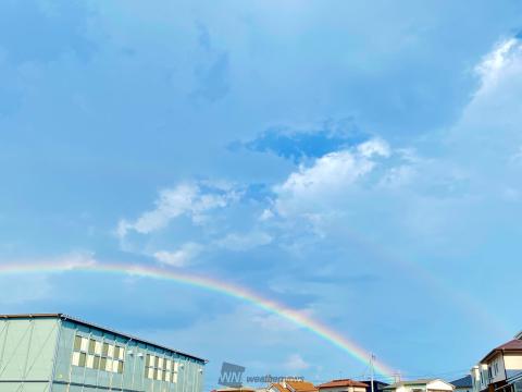 虹ににっこり 注目の空の写真 ウェザーニュース