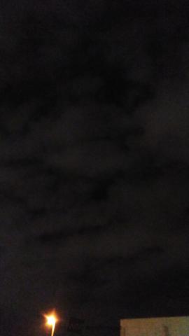 雲間に木星が見える...