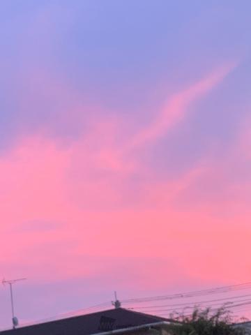 ピンクに染まる夕空 注目の空の写真 ウェザーニュース