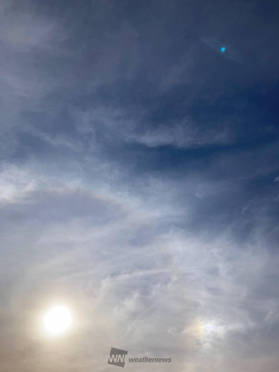 晴れ空 弱な風 太陽と青空とハロと幻 愛知県瀬戸市 Issei ウェザーニュース