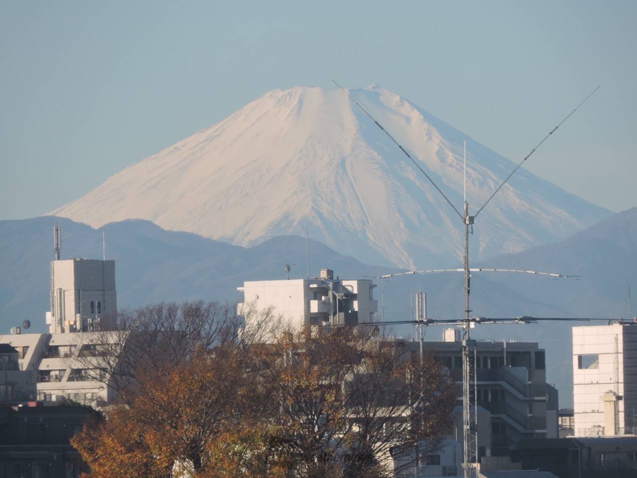都内からも富士山🗻...