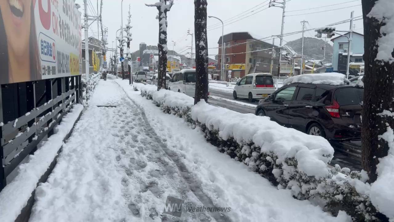 高知市の主要幹線国道56号土佐道路は、朝 高知県高知市 高知県高知市の空 ウェザーニュース