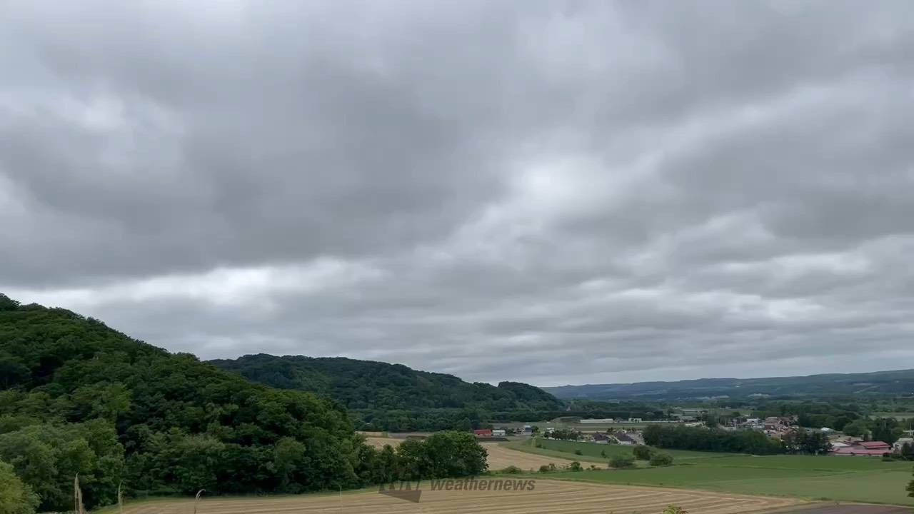 本別町市街地が一望できるところから、西か 北海道十勝郡浦幌町 にっしー ウェザーニュース