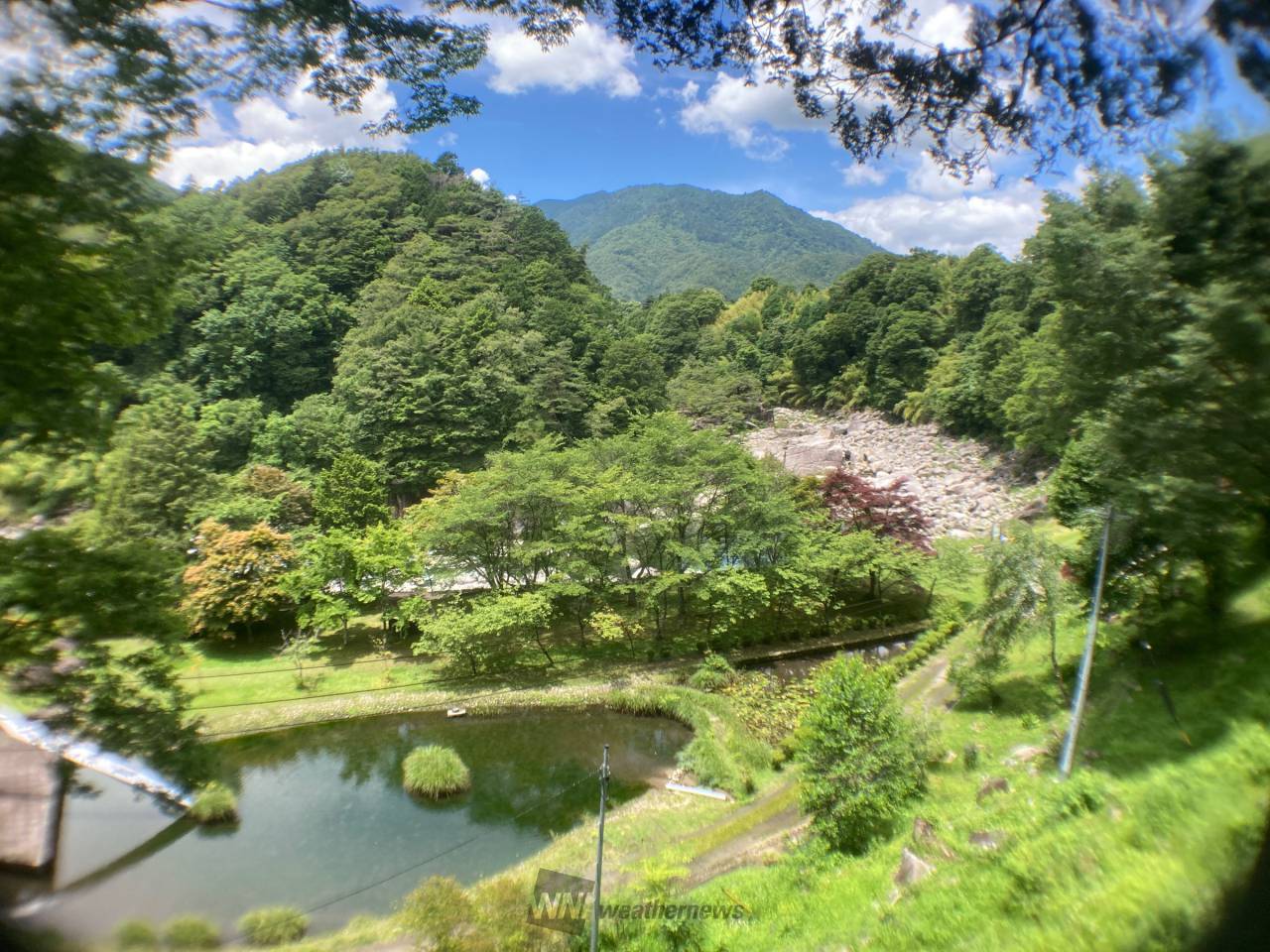 寝覚めの床あたりも青空ランラン でも、観 長野県木曽郡上松町 ミドン ウェザーニュース