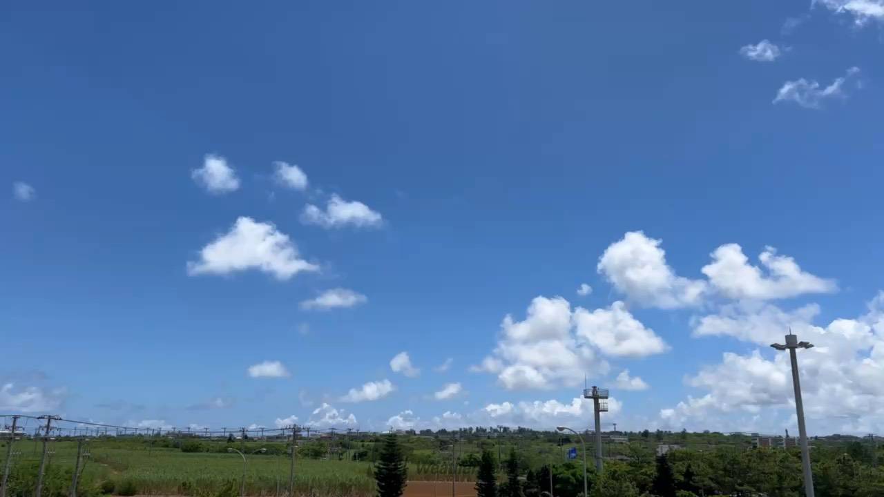 今日もいい天気です。所々積雲が成長しそう | 沖縄県宮古島市 | naka san | ウェザーニュース