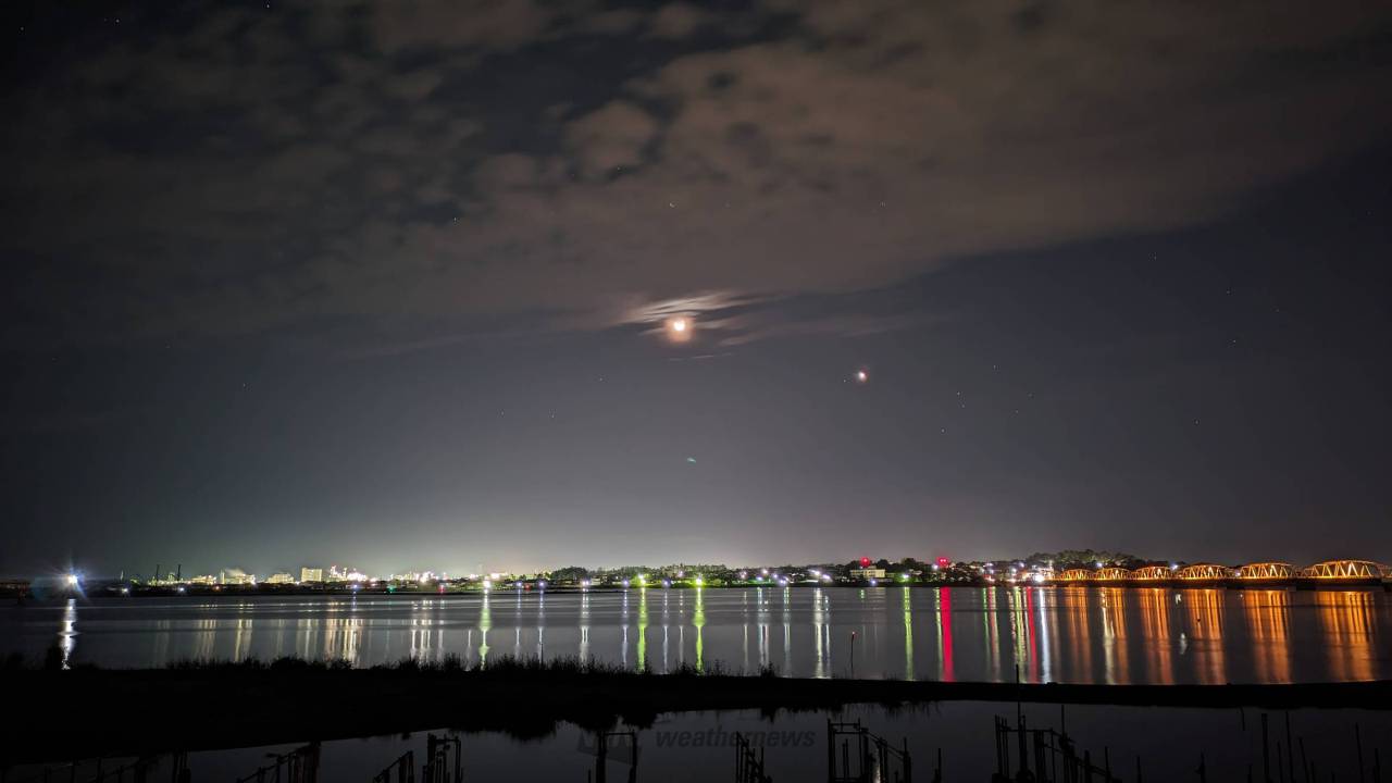 朝イチリポート 阿賀野川松浜橋下流左岸 新潟県新潟市北区 QK24/7【きゅうけいにーよんなな】 ウェザーニュース