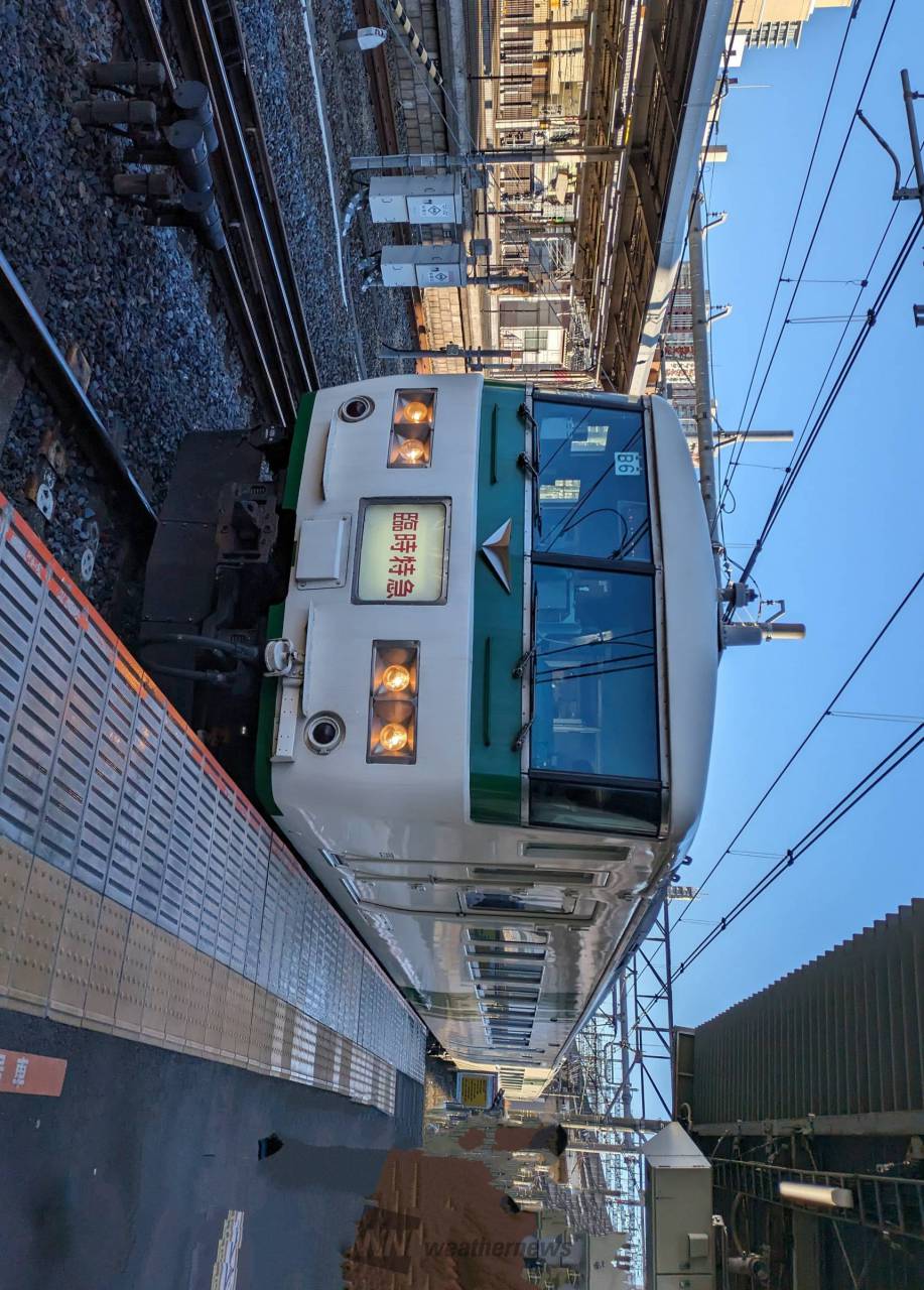 大宮駅１１番線に到着する、西船橋発足利行 | 東京都昭島市 | 迷走特快昭島行 | ウェザーニュース