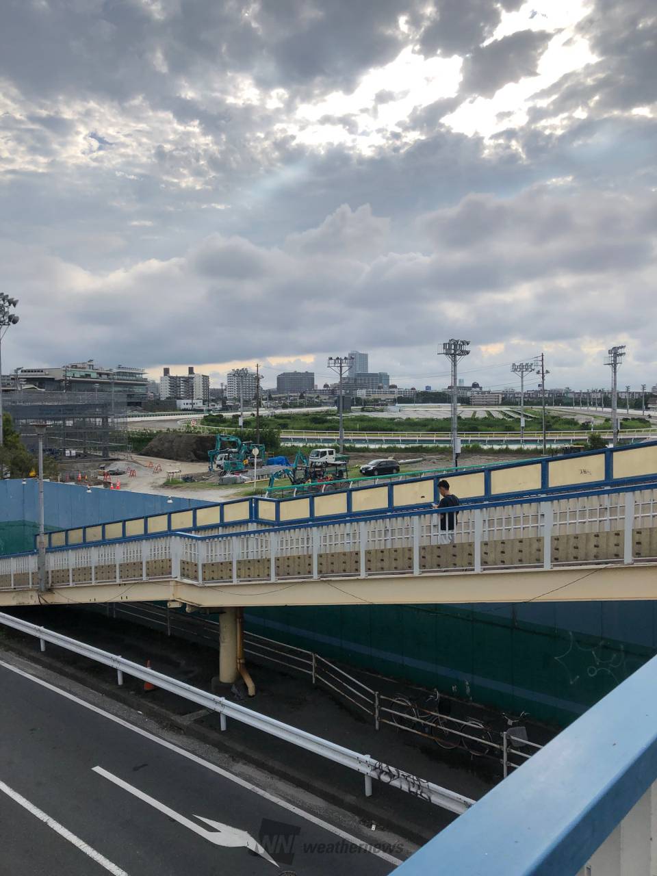 8月7日 午前7時00分 船橋競馬場から | 千葉県船橋市 | 千葉県船橋市の空