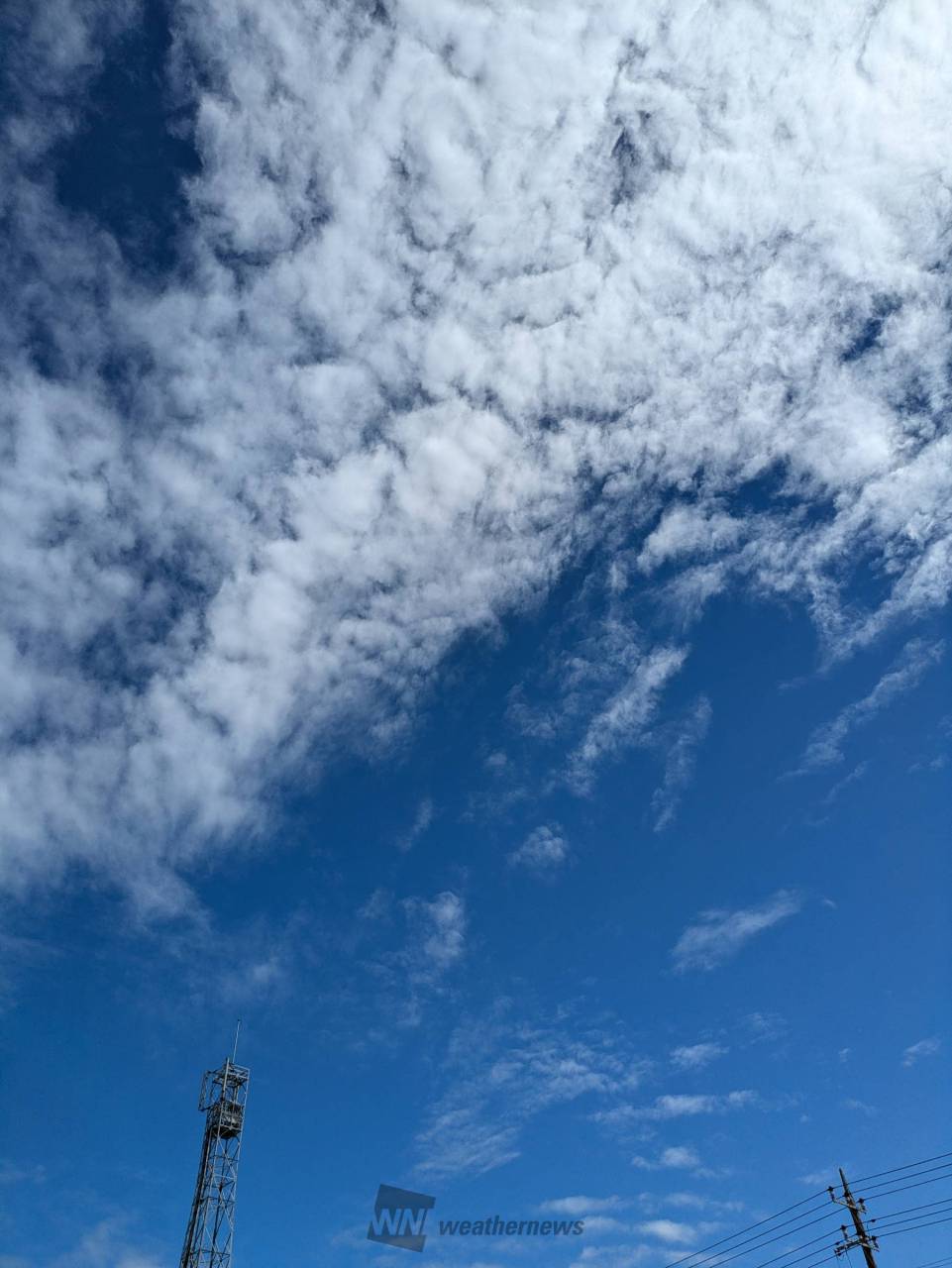 上空の空は段々と青空が見えるような空です | 千葉県市原市 | 半熟になれなかったたまご | ウェザーニュース