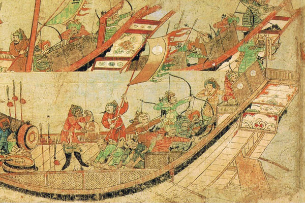 『蒙古襲来絵詞』に描かれた元寇船